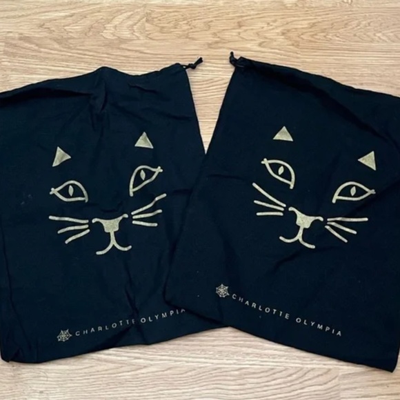 Charlotte Olympia Black Velvet Size 38 Kitty Flats (only worn once) - Picture 10 of 10